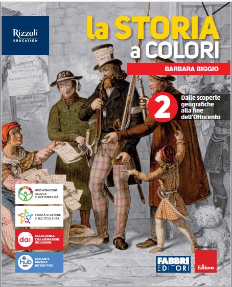 9788891574480 LA STORIA A COLORI / VOLUME 2 FABBRI SCUOLA